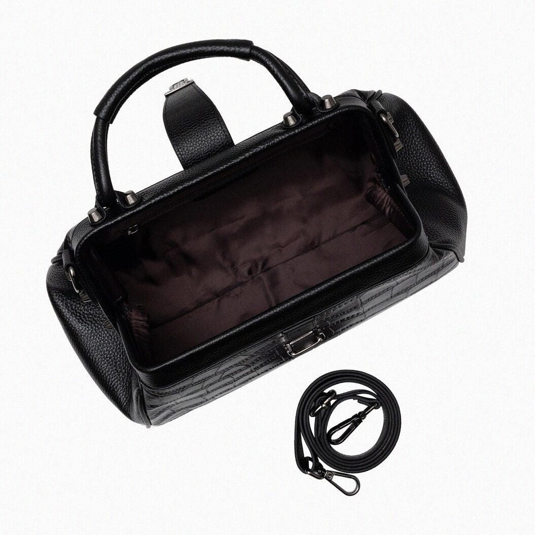 Elena Crocodile Handbag
