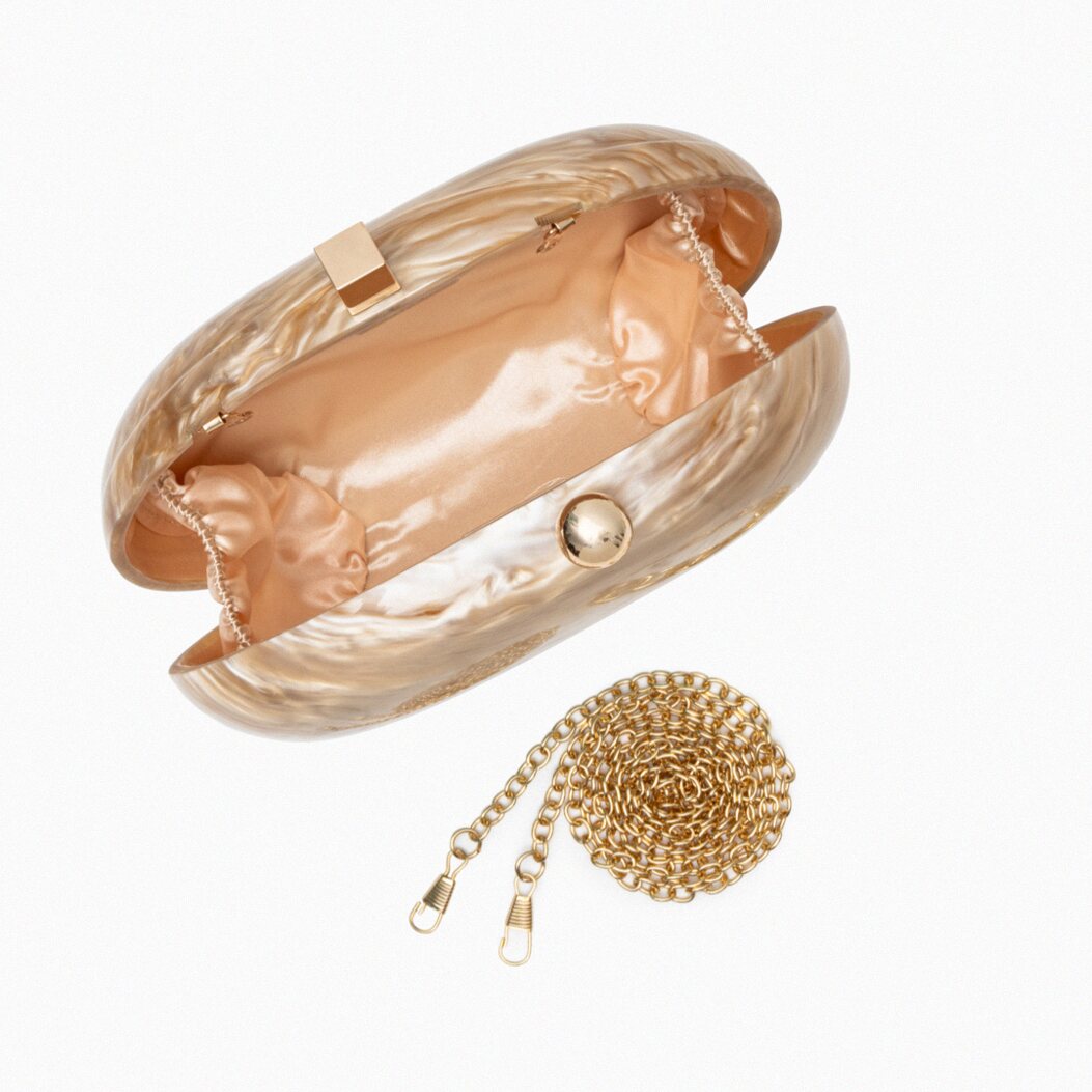 Zariya Acrylic Clutch Bag