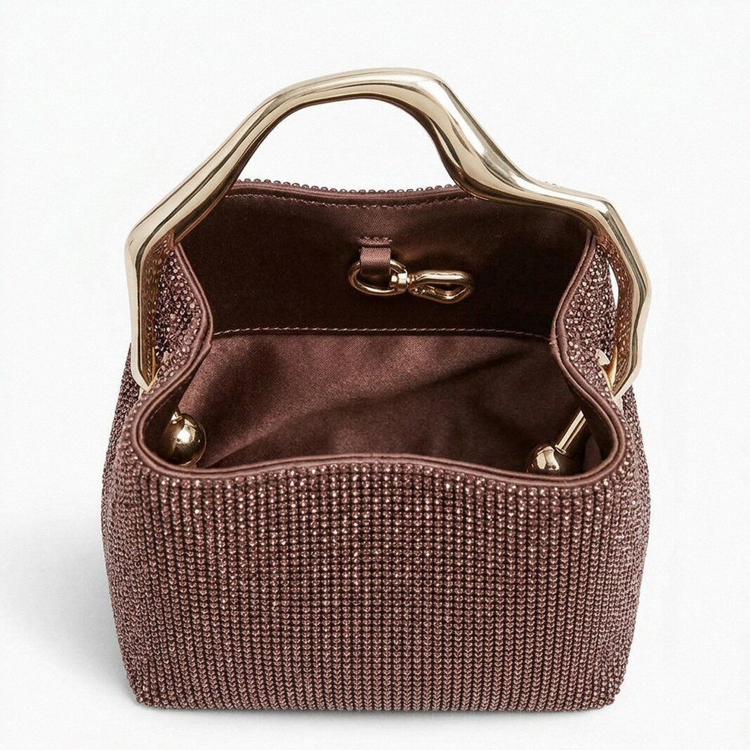 Celeste Crystal Bucket Bag