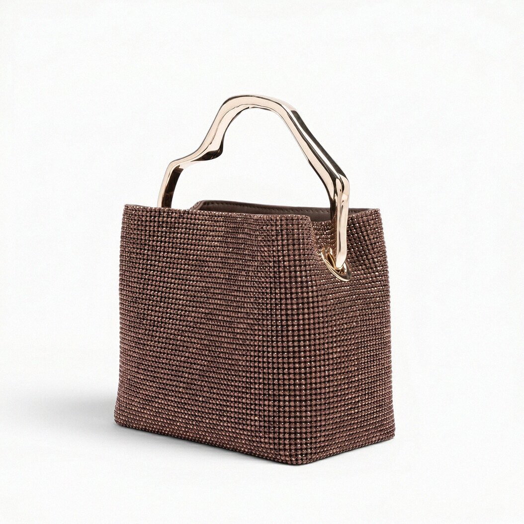 Celeste Crystal Bucket Bag